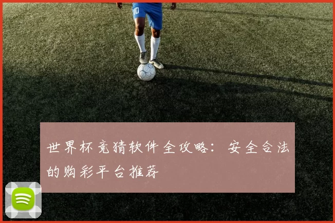 世界杯竞猜软件全攻略:安全合法的购彩平台推荐